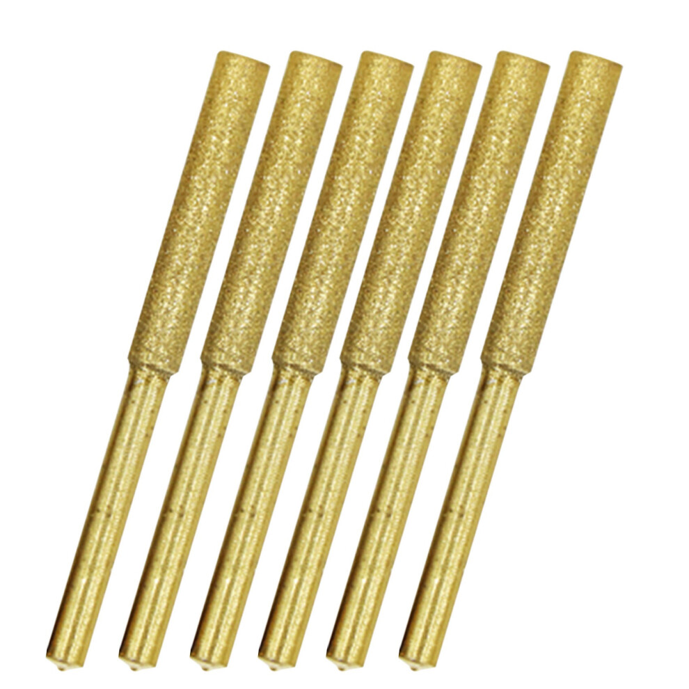 6Pcs Chainsaw Sharpener Is Suitable For Grinding Jade, Glass And Cemented Carbide With Chain Saw, 4.0Mm 6032355669407