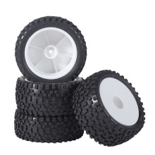 4Pcs 85mm Tires Wheel Tyre for 144001 124019 104001 RC Car Upgrade Parts 1/10 1/12 1/14 Scale Off Road Buggy,1