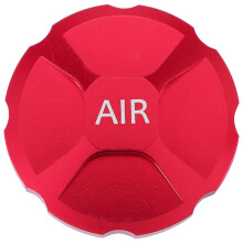 MTB Fiets Vork Cover Cap Aluminium Air Vork Nozzle Cover Schokabsorptie Voorvork Gas Caps Cover, Rood