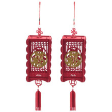 2 Piece Red Chinese Lanterns, Decorations for Chinese New Year,Chinese Spring Festival,Wedding Celebration Decor,Small