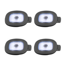 USB Wiederaufladbares Licht für LED Stricken MüTze, 4 StüCk, Starker Mittlerer und Schwacher Licht Modus LED Hut Licht USB LED Leuchten