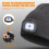 USB Rechargeable Light for LED Knit Beanie Hat, 4 Pieces, Strong Medium and Weak Light Mode LED Hat Light USB LED Lights 4