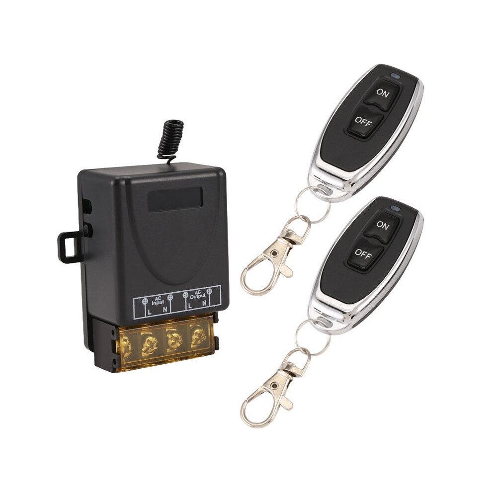 Ac 220V 30A 1Ch 433Mhz Wireless Remote Control Rf Relay Receiver + /Off Transmitter For Electric Appliance Lamp 6031269084467