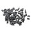 100 x Base de fixation pour cable support de fil 4.5mm noir de largeur 1