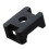 100 x Base de fixation pour cable support de fil 4.5mm noir de largeur 4