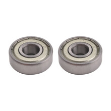 2 Pcs Single Shielded 608Z Miniature Deep Bearings