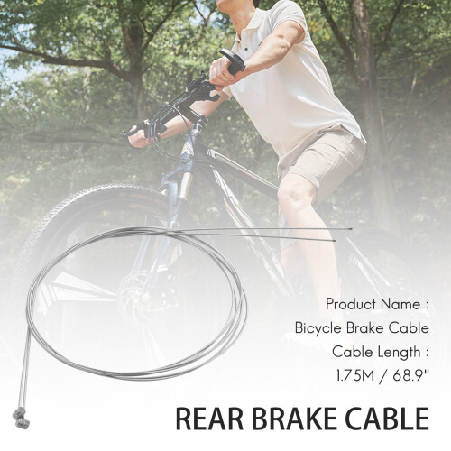 Front Rear Bicycle brake cable Wire 2 Pcs for Bicycle Bike 1