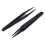 3 Pcs Black Plastic Electronic Pointy Tip Anti-static Tweezers 3