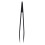 3 Pcs Black Plastic Electronic Pointy Tip Anti-static Tweezers 7