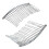2 x Metal Comb Hair Comb Silver 2