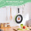 Frying Pan Clock with Fried Egg - Novelty Hanging Kitchen Cafe Wall Clock Kitchen - Green 3