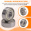 2 Pcs Single Shielded 608Z Miniature Deep   Bearings 3