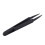 3 Pcs Black Plastic Electronic Pointy Tip Anti-static Tweezers 5