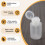 150ml Nail Art Makeup Polish Plastic Pump Dispenser Bottle Remover White 6