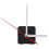 Clock Movement Mechanism with White Hour Minute Red Second Hand DIY Tools Kit 1