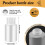 150ml Nail Art Makeup Polish Plastic Pump Dispenser Bottle Remover White 7