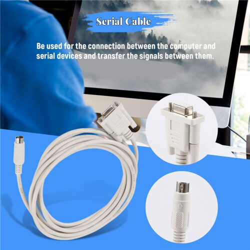 DB9P A 8P  Din RS232 Cable De Descarga  8.2 Para PLC DVP-EH 2