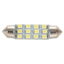 42 mm 12 SMD 3528 LED bianco interni auto c5w lampadina festone cupola 12V