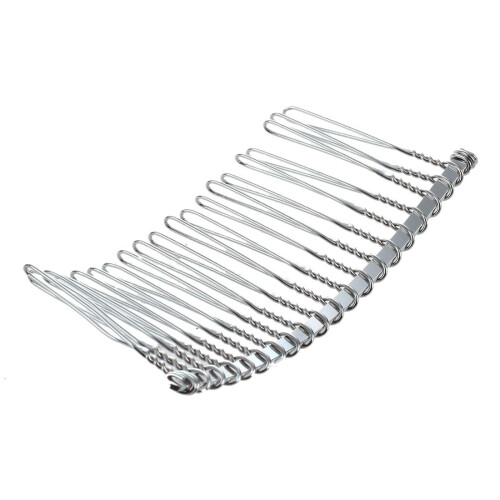 2 x Metal Comb Hair Comb Silver