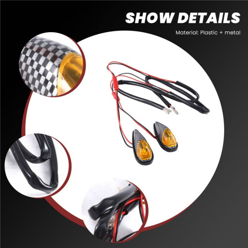 2 x Motorcycle Indicators High Power LED  Indicator Flashing Signal Light 2
