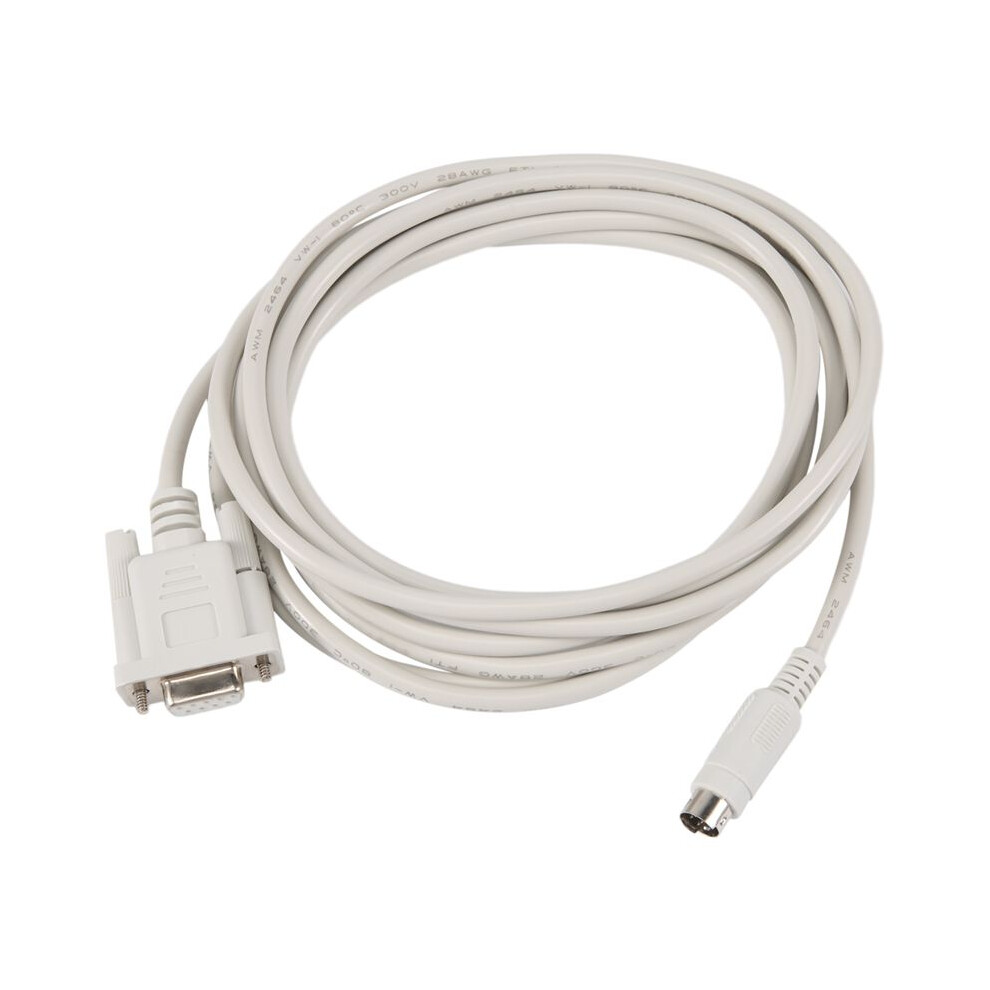 Db9p To 8P Din Rs232 Download Cable 8.2 Ft For Plc Dvp-Eh White 6033963079329