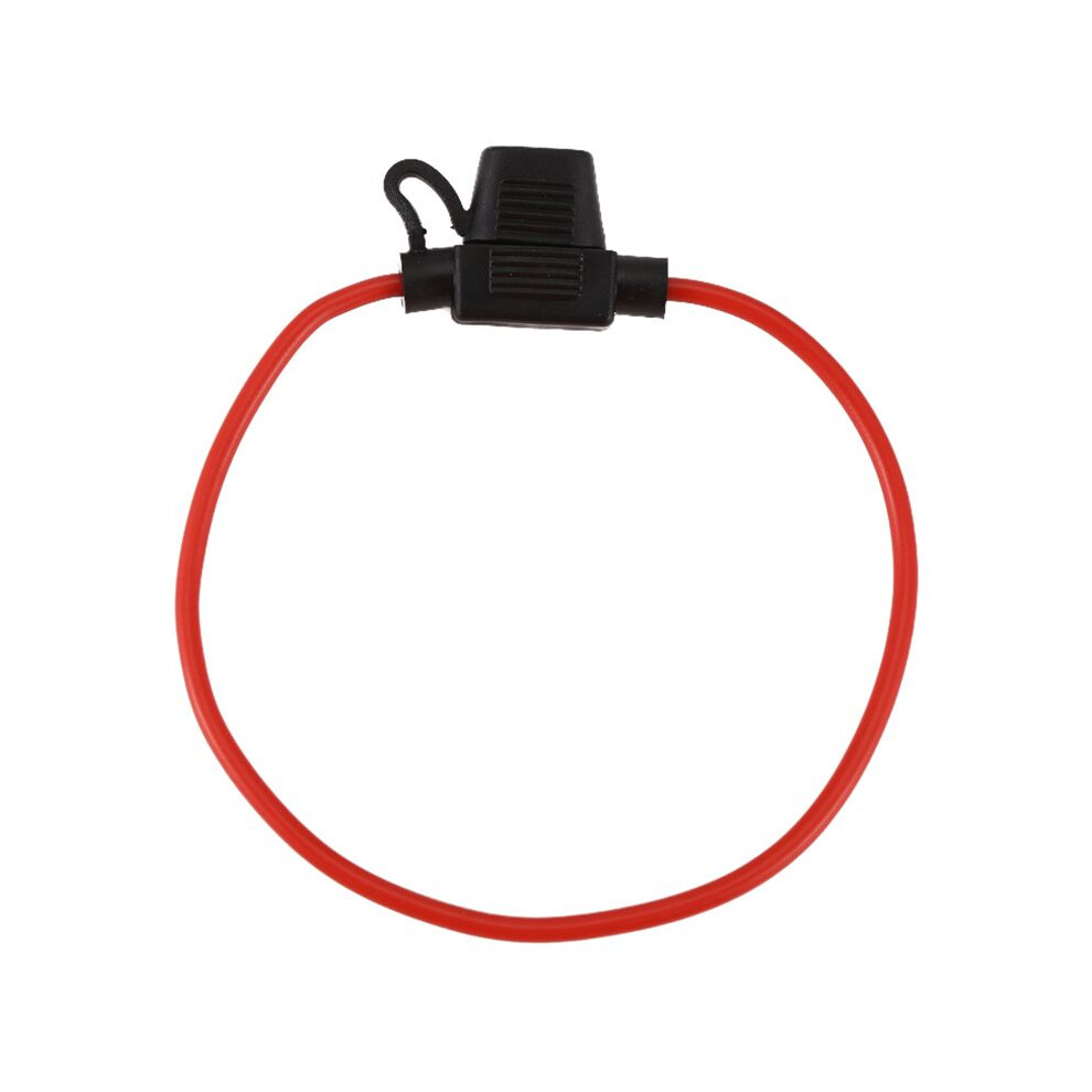 14Awg Wire In- Car Automotive Blade Fuse Holder Fuseholder 20A Red 6034129044090