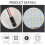 White 1210 SMD 48 LED Car Interior Dome Light Panel w T10 BA9S Festoon 4