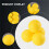 10pcs Yellow Soft Elastic Indoor Practice PU 6