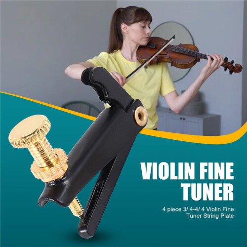 4 piece 3/ 4-4/ 4 Violin Fine Tuner String Plate 1