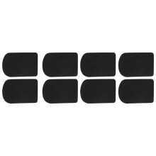 8Pcs Clarinet/Soprano Saxophone Sax Mouthpiece Patches Pads Cushions Black---0.8Mm