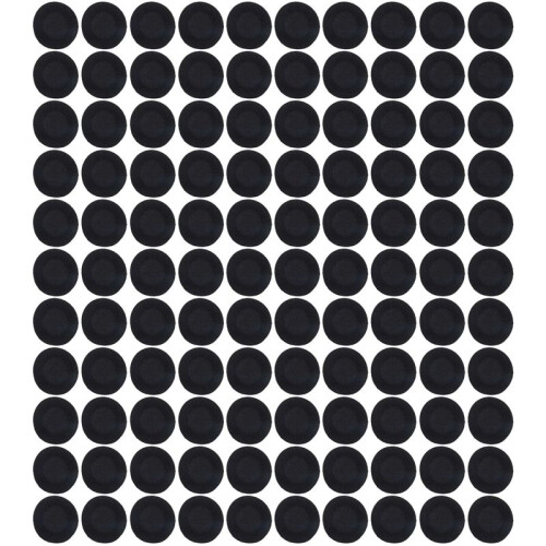100 Pcs Black Sponge Earbud Headphone Cap Ear Pads Cover Replacement