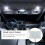 White 1210 SMD 48 LED Car Interior Dome Light Panel w T10 BA9S Festoon 2