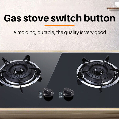 5 PCS Kitchen Black Plastic Gas Stove Cooker Control Knobs 2
