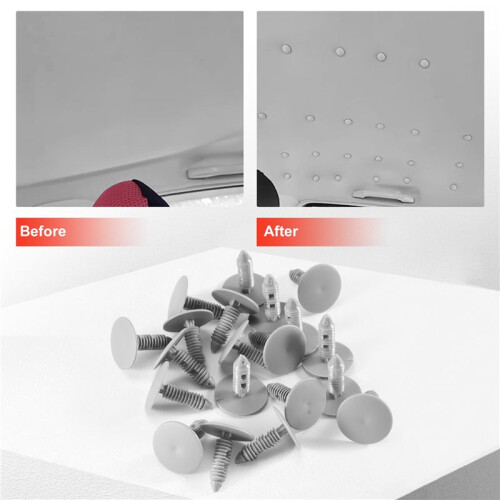 20 St Grå PlastkläMmor NitfäSte 6 Mm HåL 26 Mm Huvud 2