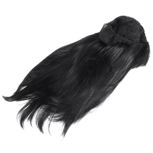 Parrucca lunga liscia nera da donna Costume cosplay feste 2