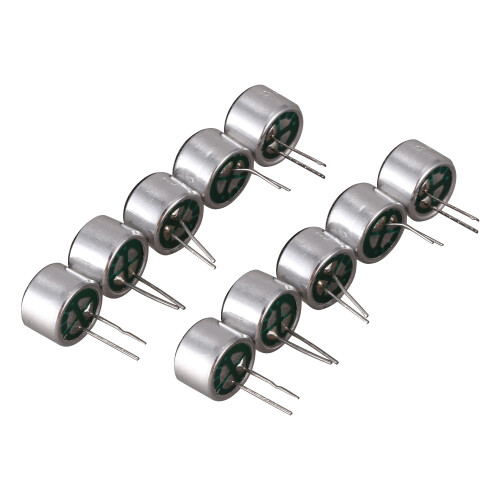 10 PCS 9.7mm x 7mm 2 Pin MIC Capsule Electret Condenser Miniphone