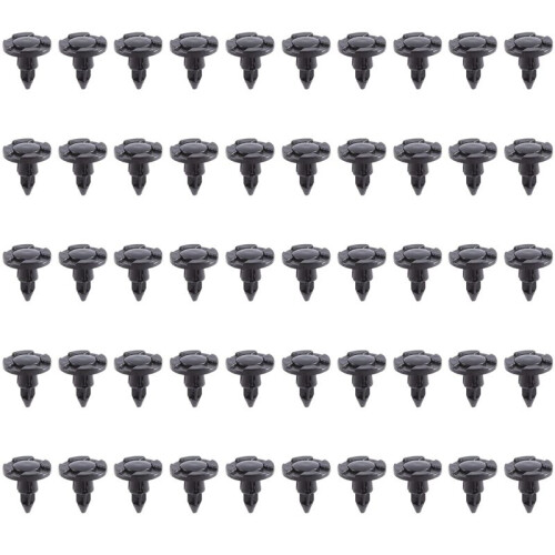 Car Door  8mm Hole Push Plastic Rivets Fastener 50pcs for