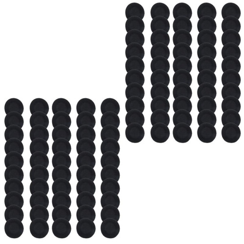 100 Pcs Black Sponge Earbud Headphone Cap Ear Pads Cover Replacement 1