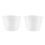 Plastic 120ml Electric Cooker Rice Measuring Cup 2pcs Clear White 1