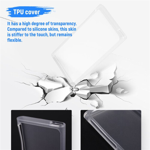 TPU Rubber Skin Case compatible with    7th Generation, Frost Clear White 2