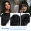 Parrucca lunga liscia nera da donna Costume cosplay feste 6