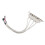 Mainboard-USB-Kabeladapter (4 x USB 2.0 auf 9-adrigen Stecker) Weiss 1
