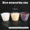 Plastic 120ml Electric Cooker Rice Measuring Cup 2pcs Clear White 2