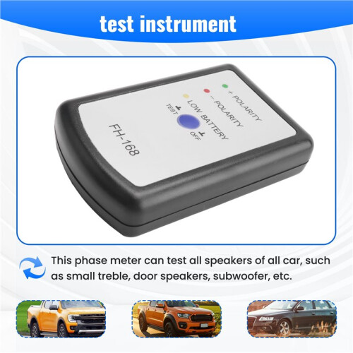 Black Speaker Polarity Tester PH Phase Meter/Phasemeter for Auto Car 1