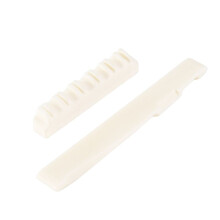 1 Set Ivory Bone Bridge Sadel och Mutter för 6-SträNgad Akustisk Gitarr