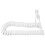 1.5M 4.9Ft White Stretchy RJ9 4P4C Handset Telephone Coiled Cable Cord 1