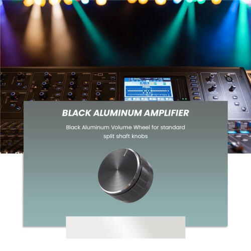 Black Aluminum Volume Control Amplifier Knob Wheel 2