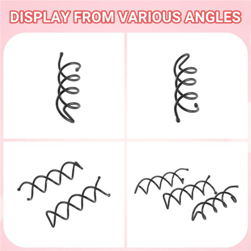 10 Pieces epingle en spirale (Noir) 2
