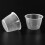 Plastic 120ml Electric Cooker Rice Measuring Cup 2pcs Clear White 8