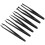 6PCS Precision Tweezer Set Plastic Anti Static Tool Kit Size 1/2/3/5/6/8 each one(Black) 1